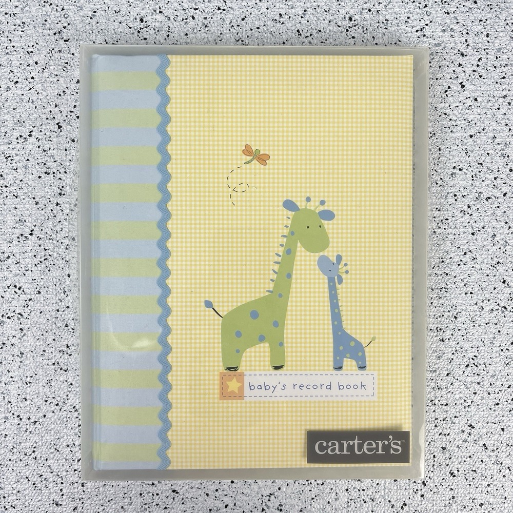 Carter's Giraffe Unisex‎ Baby's Record Book Memory Album Vintage 2004